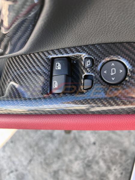Rexpeed Dry Carbon Window Switch Panel Cover Matte for Toyota Supra