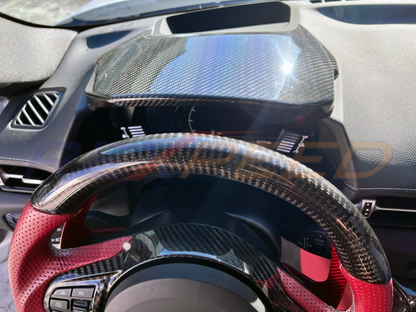 Rexpeed Dry Carbon Cluster Cover Matte for Toyota Supra