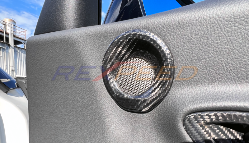 Rexpeed Supra GR Dry Carbon Door Speaker Covers Matte (Pair)