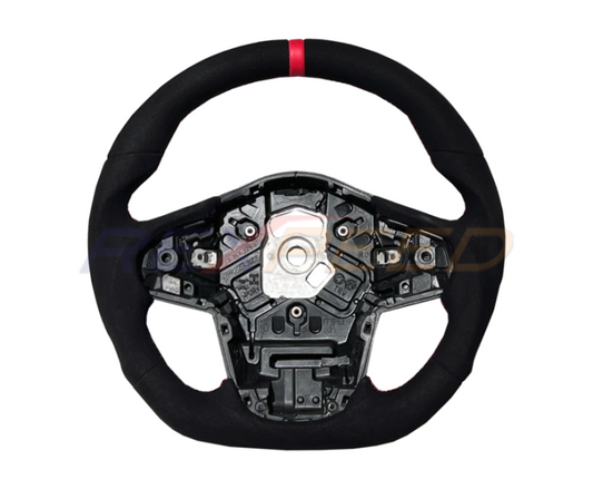 Rexpeed Supra GR Black Suede Steering Wheel for Toyota Supra