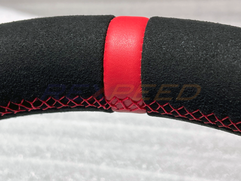 Rexpeed Supra GR Black Suede Steering Wheel for Toyota Supra