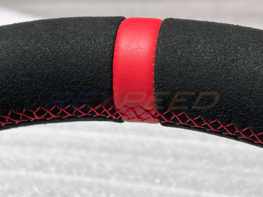 Rexpeed Supra GR Black Suede Steering Wheel for Toyota Supra
