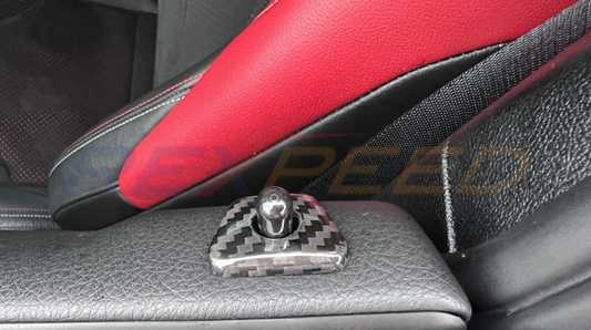 Rexpeed Supra GR Dry Carbon Door Lock Pin Caps Matte