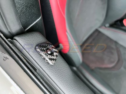 Rexpeed Supra GR Dry Carbon Door Lock Pin Caps Matte