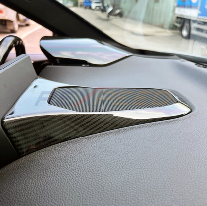 Rexpeed Supra GR Dry Carbon Center Speaker Cover Matte