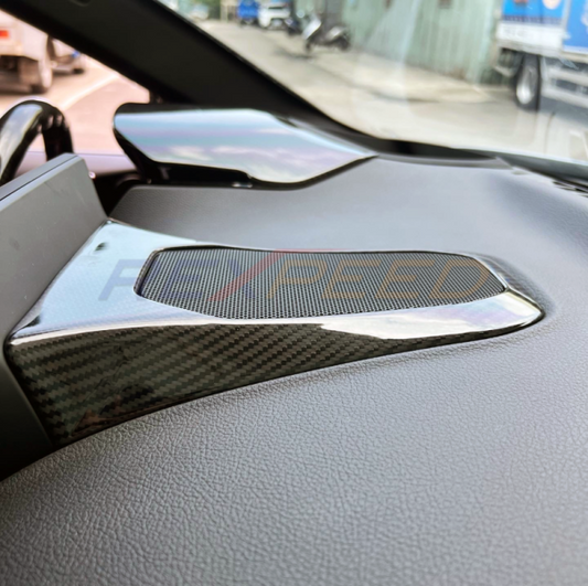 Rexpeed Supra GR Dry Carbon Center Speaker Cover Matte