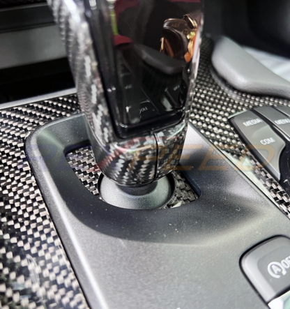 Rexpeed Carbon Fibre Shift Panel Badge for Toyota Supra