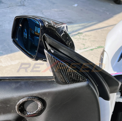 Rexpeed Supra GR Carbon Fibre Interior Trim Gloss Door/Mirror
