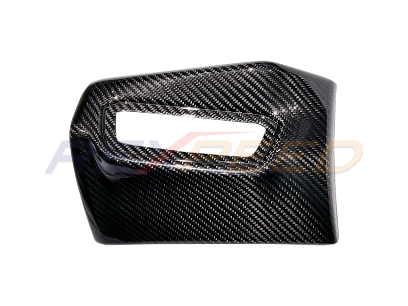 Rexpeed Dry Carbon Light Button Trims Gloss for Toyota Supra