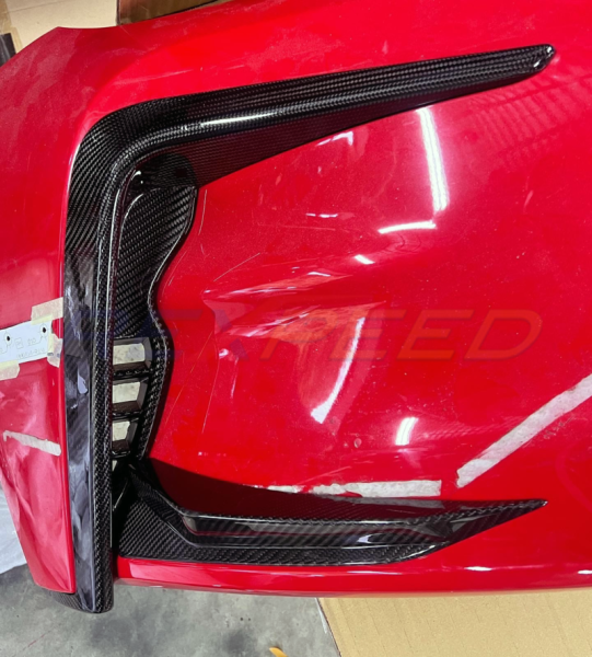 Rexpeed Dry Carbon Front Side Lower Duct Fin – Matte Finish