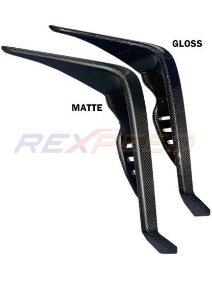 Rexpeed Dry Carbon Front Side Duct Cover Gloss GR86 / BRZ