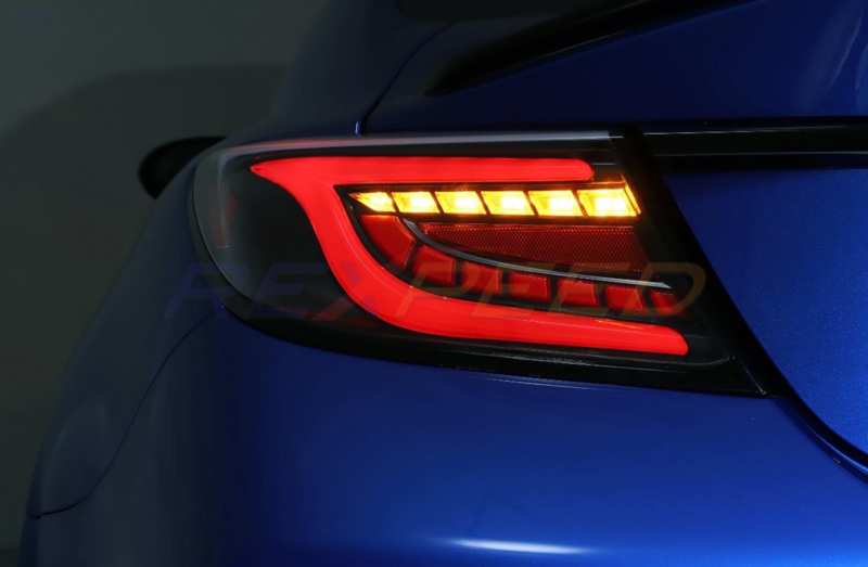 Rexpeed GR86 / BRZ 2022+ Tail Lights Clear Lens White Tubes