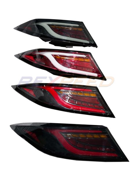 Rexpeed GR86 / BRZ 2022+ Tail Lights Smoky Black Lens Red