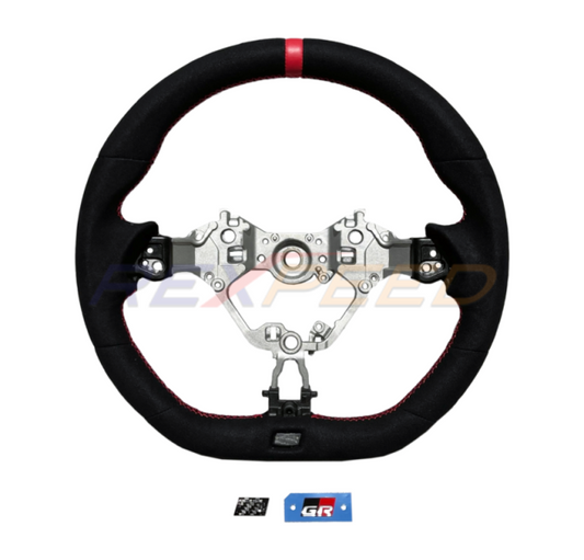 Rexpeed Black Suede Steering Wheel for GR86 / BRZ 2022+