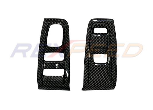 Rexpeed Dry Carbon Door Switch Panel Cover Red for GR86/BRZ 2022+