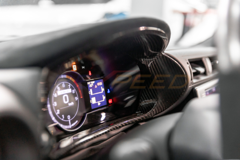 Rexpeed Dry Carbon Gauge Cluster Cover Matte for GR86 / BRZ 2022+