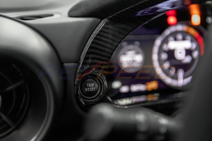 Rexpeed Dry Carbon Gauge Cluster Cover Matte for GR86 / BRZ 2022+
