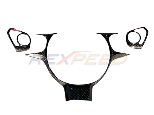Rexpeed Dry Carbon Steering Wheel Cover Matte for GR86 / BRZ 2022+