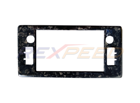 Rexpeed Forged Carbon Stereo Overlay Interior Trim for GR86 / BRZ 2022