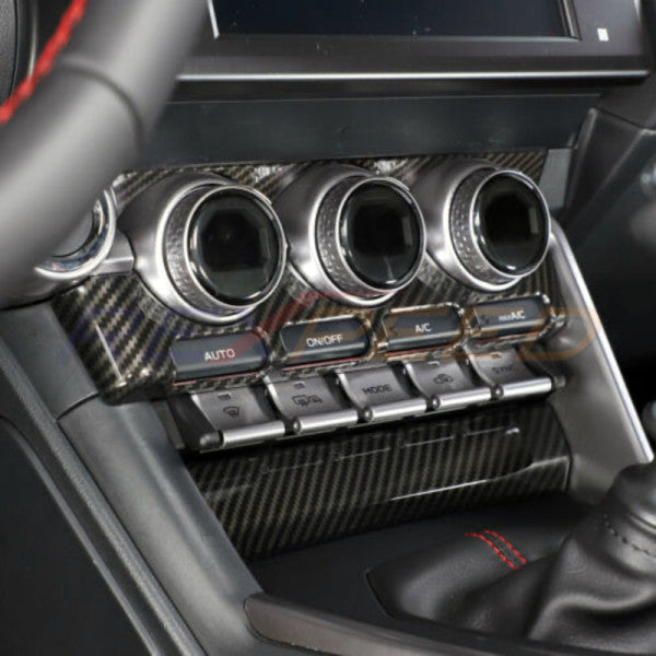 Rexpeed Dry Carbon Centre Console AC Panel Cover Gloss for GR86 / BRZ