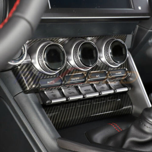 Rexpeed Dry Carbon Centre Console AC Panel Cover Matte for GR86 / BRZ