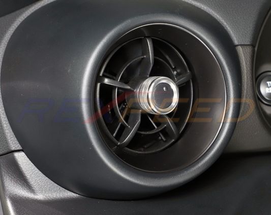 Rexpeed Alloy Volume & AC Knob Cover Silver for GR86 / BRZ 2022+
