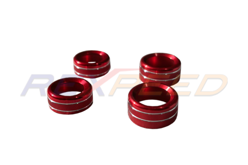 Rexpeed Alloy Volume & AC Knob Cover Red for GR86 / BRZ 2022+