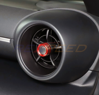 Rexpeed Alloy Volume & AC Knob Cover Red for GR86 / BRZ 2022+