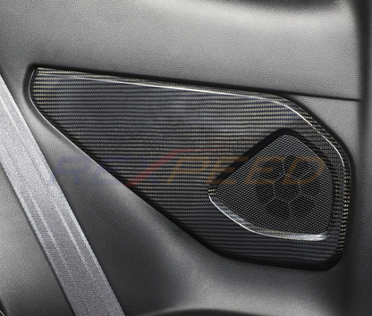 Rexpeed Dry Carbon Rear Door Speaker Panel Gloss GR86 BRZ
