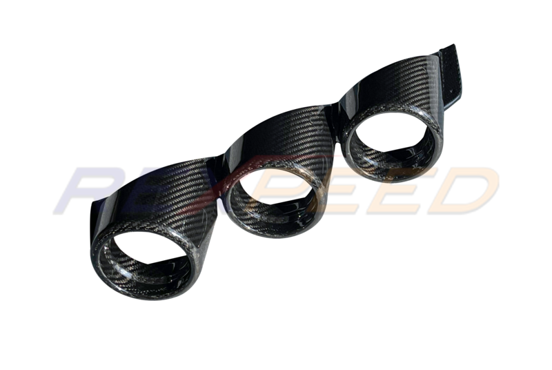 Rexpeed Dry Carbon Triple Gauge Meter Holder Trim Gloss GR86/BRZ