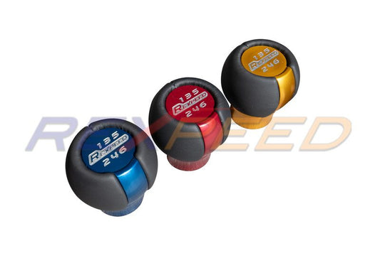 Rexpeed GR86 / BRZ 2022+ Black Leather Aluminium Shift Knob - Gold