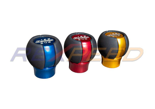 Rexpeed GR86 / BRZ 2022+ Black Leather Aluminium Shift Knob - Gold