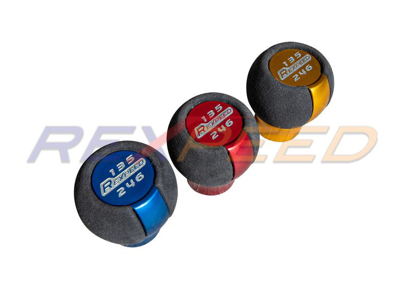 Rexpeed Black Suede Aluminium Shift Knob Blue for GR86/BRZ