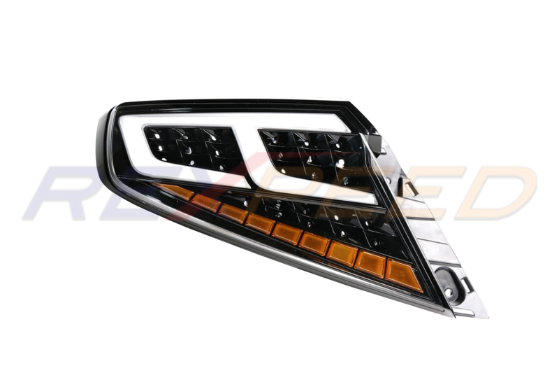 Rexpeed Tail Lights Smoky Black Lens White Tubes for Subaru WRX