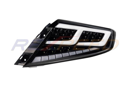 Rexpeed Tail Lights Smoky Black Lens White Tubes for Subaru WRX