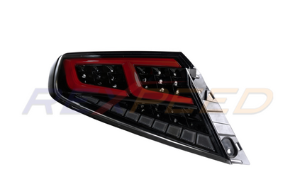 Rexpeed Tail Lights Smoky Black Lens Red Tubes for Subaru WRX
