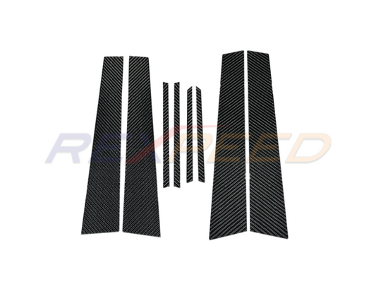 Rexpeed 2022+ WRX S4 VB Carbon Fibre B-Pillar Trim for Subaru WRX