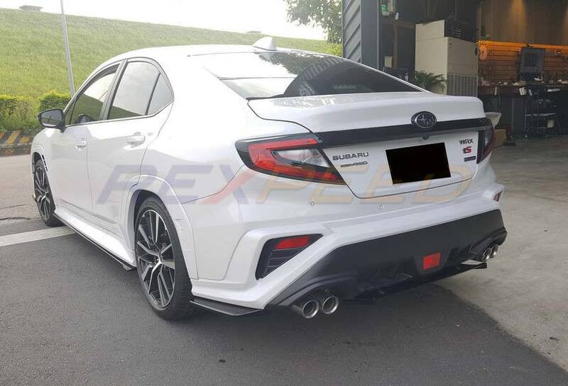 Rexpeed ST-Style ABS Rear Bumper Extensions for Subaru WRX