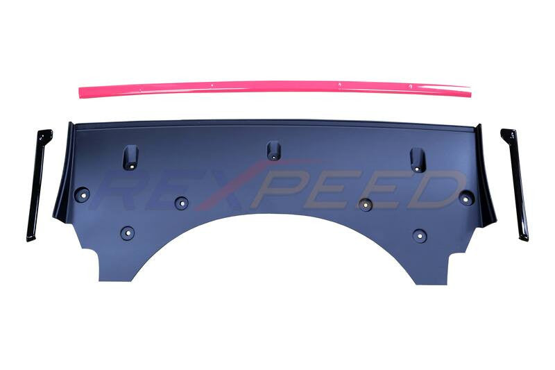 Rexpeed STI Rear Under Spoiler ABS Red Edge for Subaru WRX