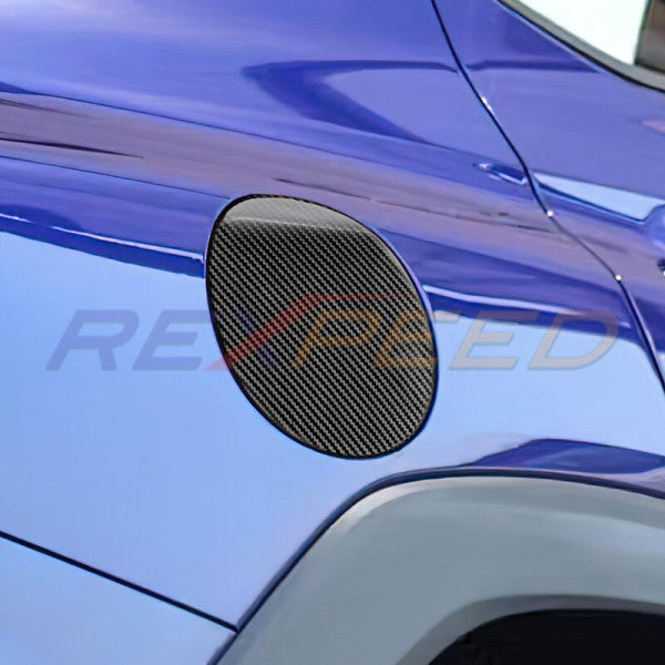 Rexpeed Dry Carbon Fuel Cap Cover for Subaru WRX - Red