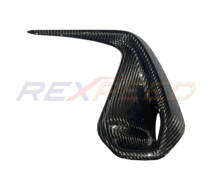 Rexpeed Dry Carbon Front Side Duct Cover Gloss for BRZ 2022+ Non-LED