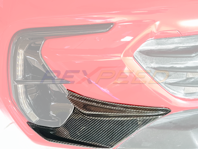 Rexpeed Dry Carbon Front Bumper Cover for BRZ/GR86 LED Liner