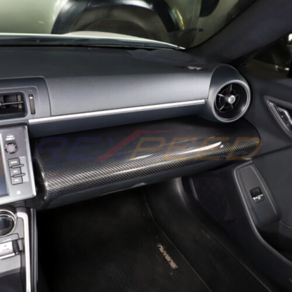 Rexpeed Dry Carbon Passenger Dash Panel Cover for GR86 / BRZ