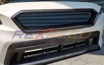 Rexpeed CS-Style Carbon Fiber Front Grille for Subaru WRX/STI