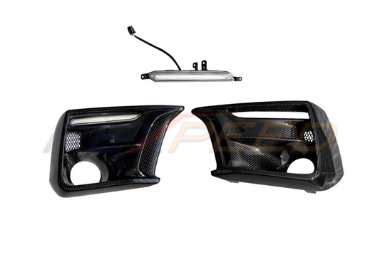 Rexpeed Dry Carbon DRL/Turn Signal Bezel V2 for Subaru WRX