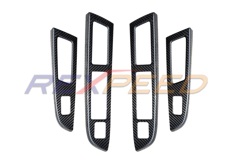 Rexpeed Dry Carbon Window Switch Panel Cover for Subaru WRX/STI VA