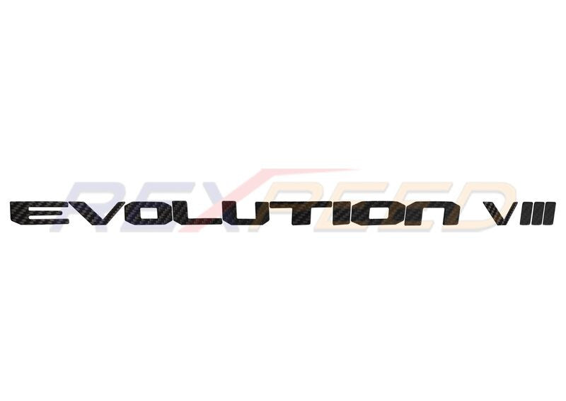 Rexpeed CF Trunk Badge for Mitsubishi Evo 7-8