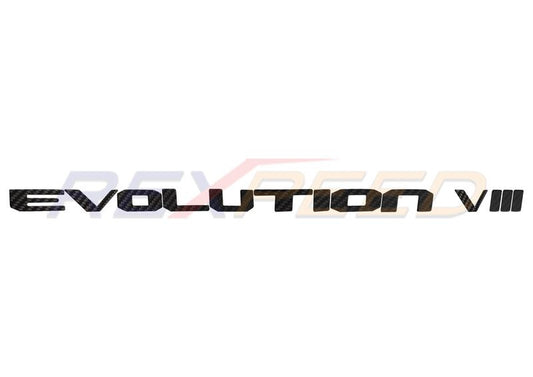 Rexpeed CF Trunk Badge for Mitsubishi Evo 7-8