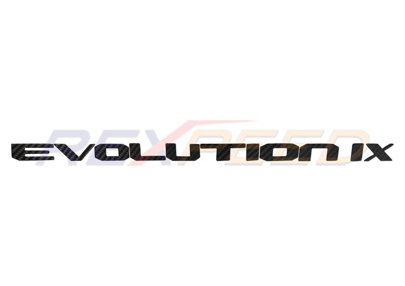 Rexpeed CF Trunk Badge for Mitsubishi Evo 9-X