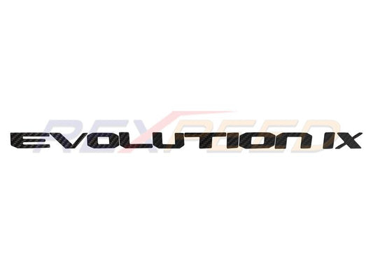 Rexpeed CF Trunk Badge for Mitsubishi Evo 9-X